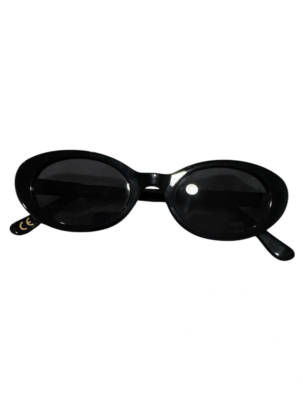 Classic Black Oval Women's Sunglasses